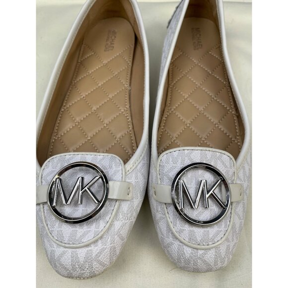 Michael Kors Women's White & Silver Casual Flats Shoes Size 8 SKU 6230 - Picture 3 of 7